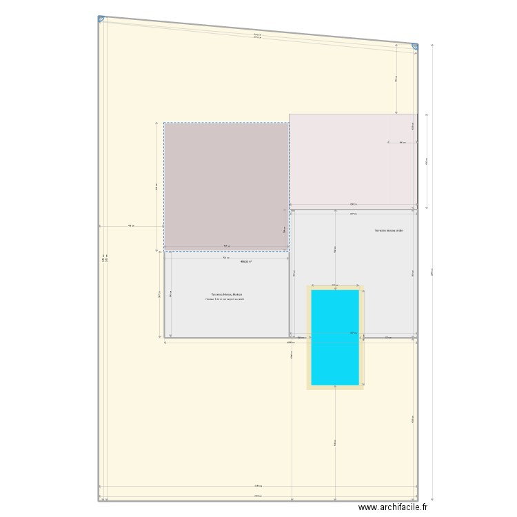 PLAN MASSE PISCINE 1. Plan de 0 pièce et 0 m2