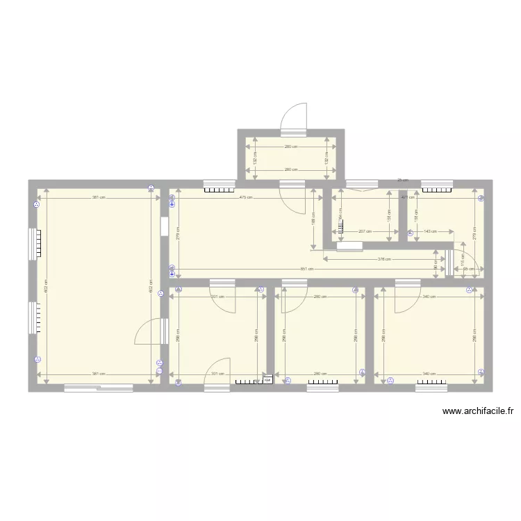 Maison St Pierre. Plan de 