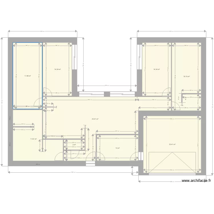 maison famille. Plan de 