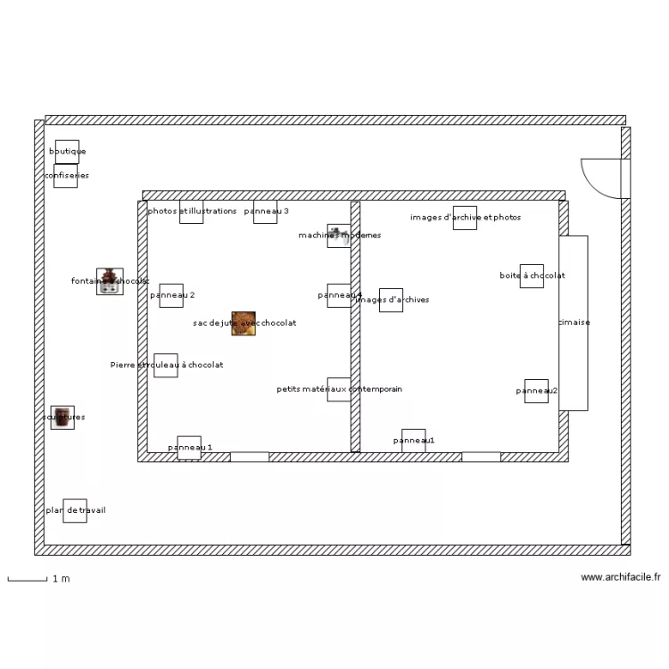 montage d'exposition. Plan de montage d'exposition. Plan de
