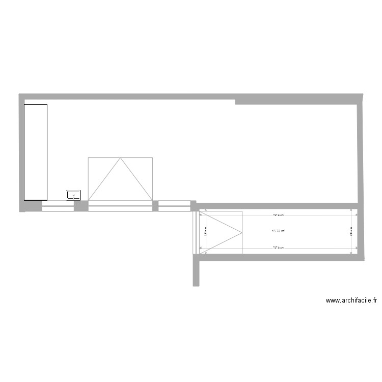 garage. Plan de 0 pièce et 0 m2