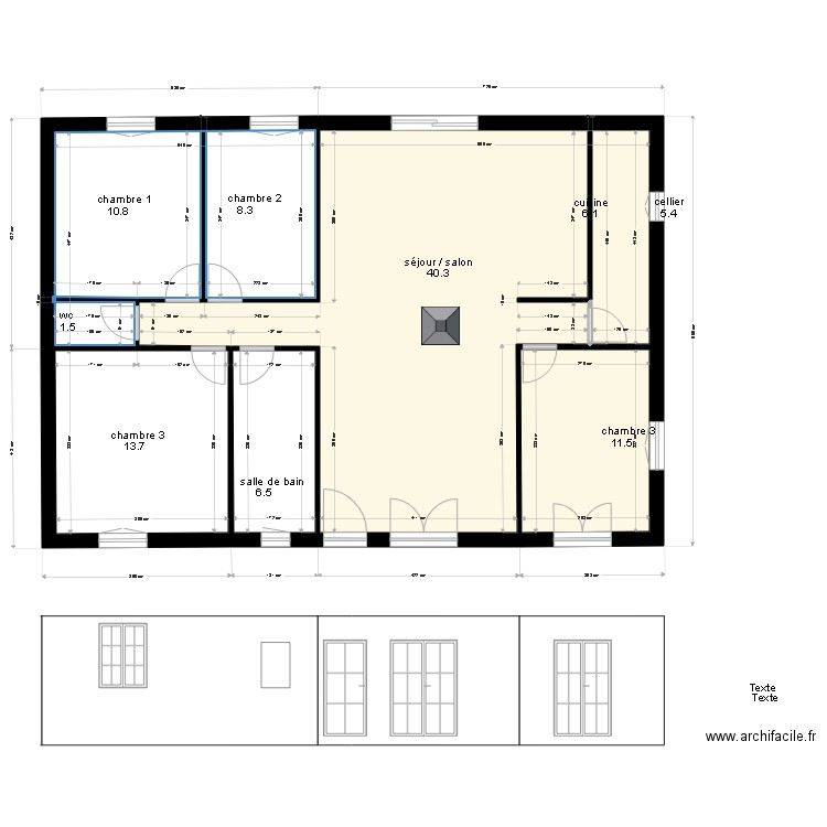 LAETI RDCH 13. Plan de 0 pièce et 0 m2