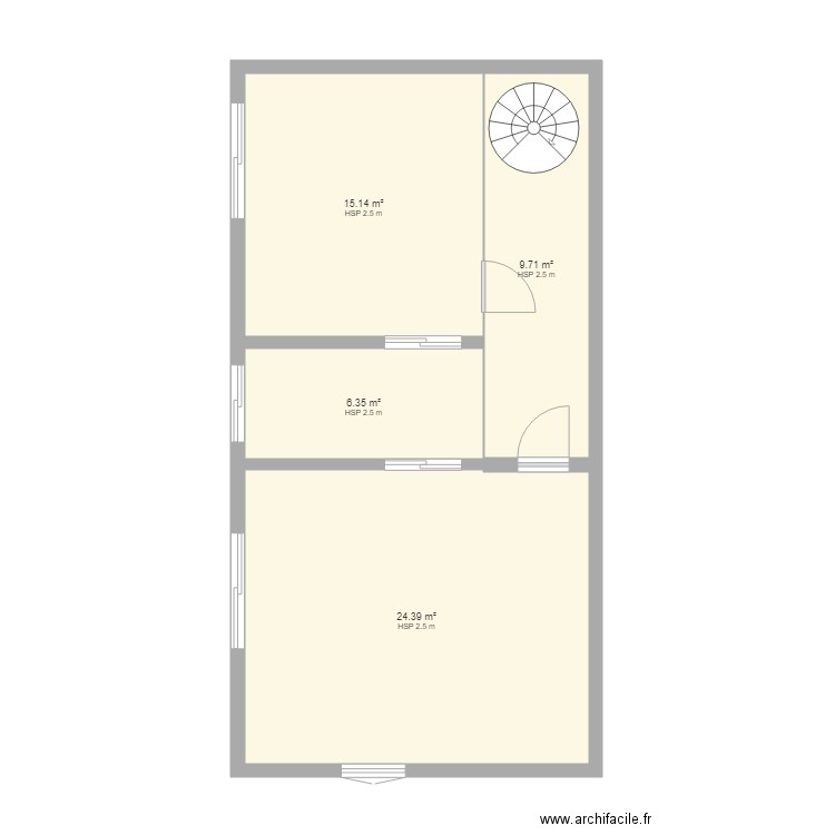 etage. Plan de 0 pièce et 0 m2