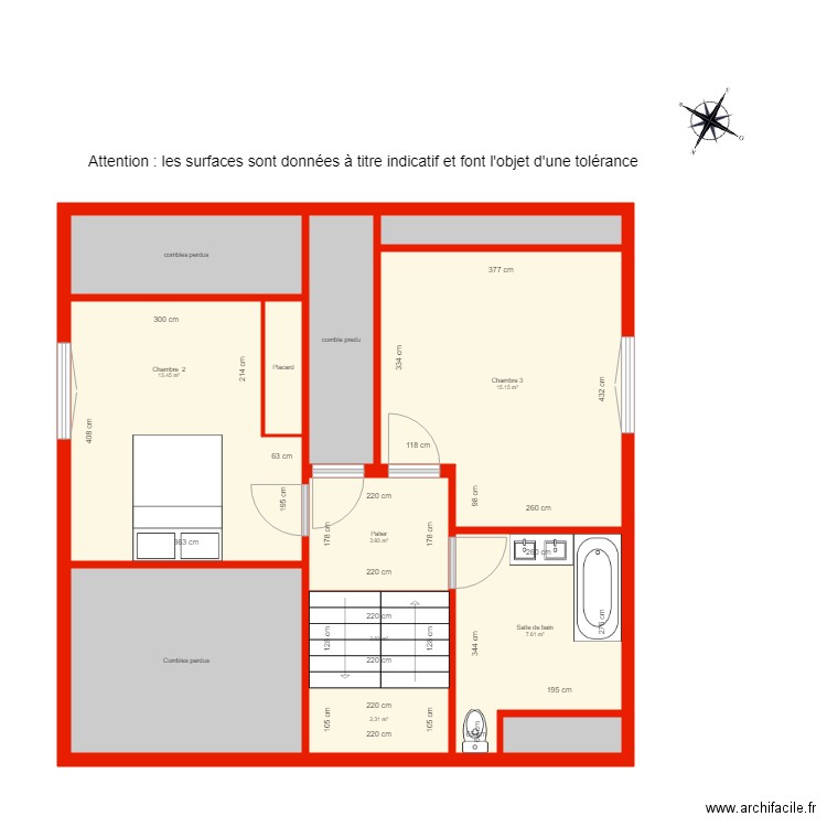 BI 1309 étage côté. Plan de 0 pièce et 0 m2