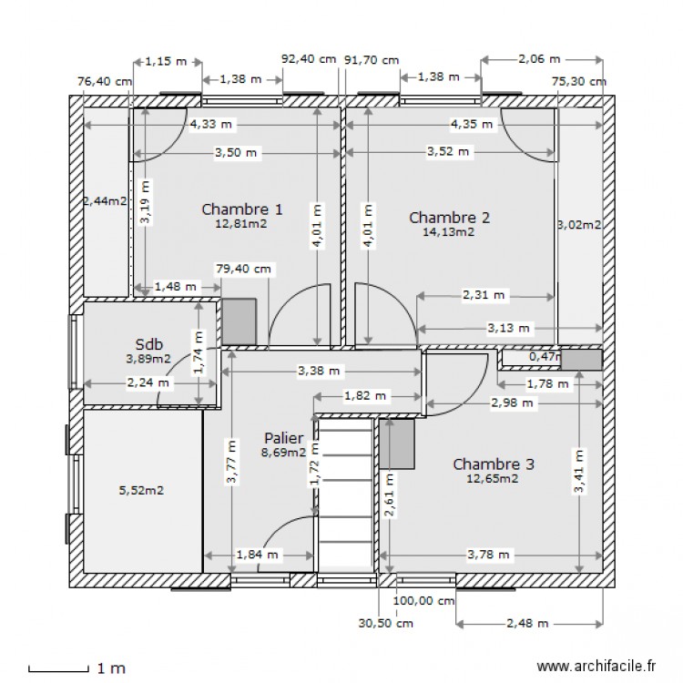 Chavannnes_1er_Mesures. Plan de 0 pièce et 0 m2
