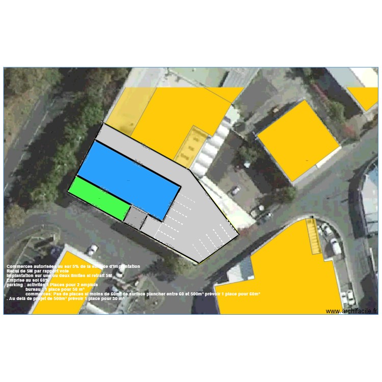 av17 HANGAR . Plan de 4 pièces et 841 m2