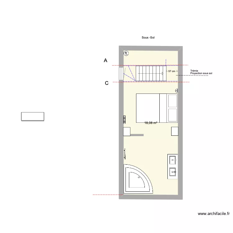 Sous-sol plan taie. Plan de Sous-sol plan taie. Plan de