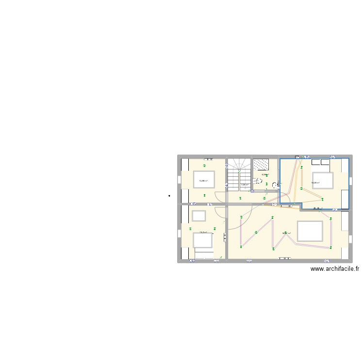 grenier. Plan de 0 pièce et 0 m2