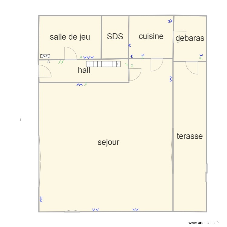 debeney. Plan de 0 pièce et 0 m2