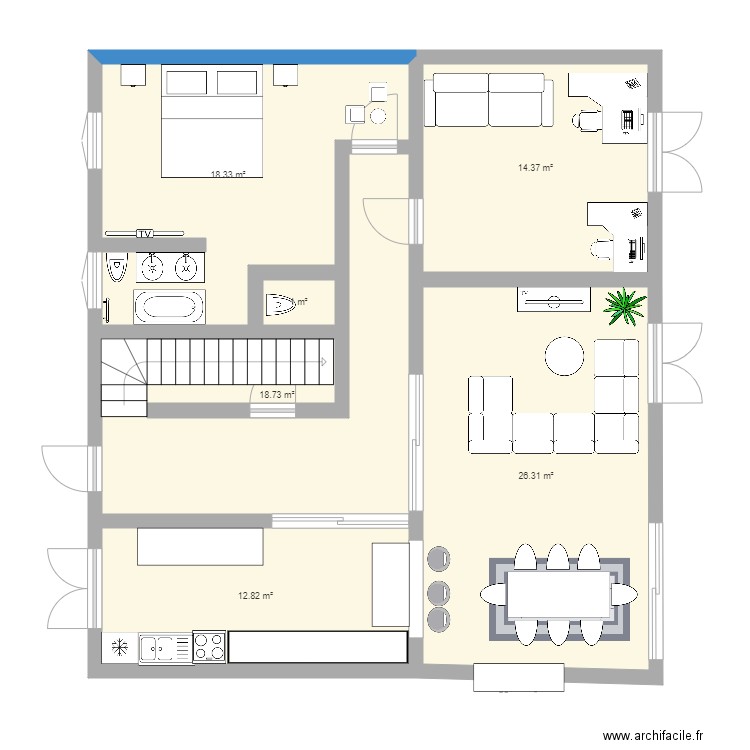 Plan 1. Plan de 0 pièce et 0 m2