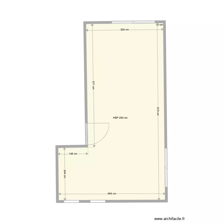 ARNOUL CHAMBRE 3.0. Plan de 