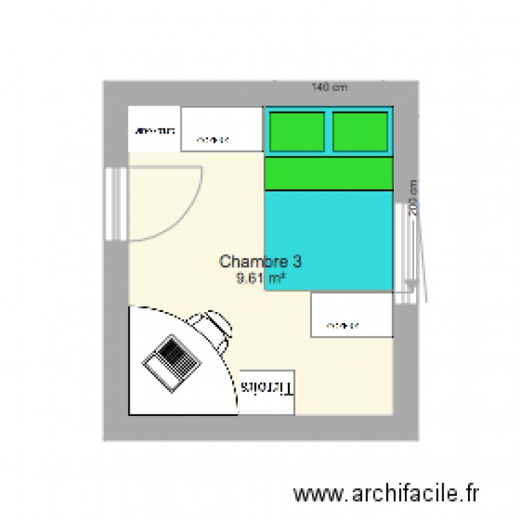 Chambre 3 Andreas Test1. Plan de 0 pièce et 0 m2