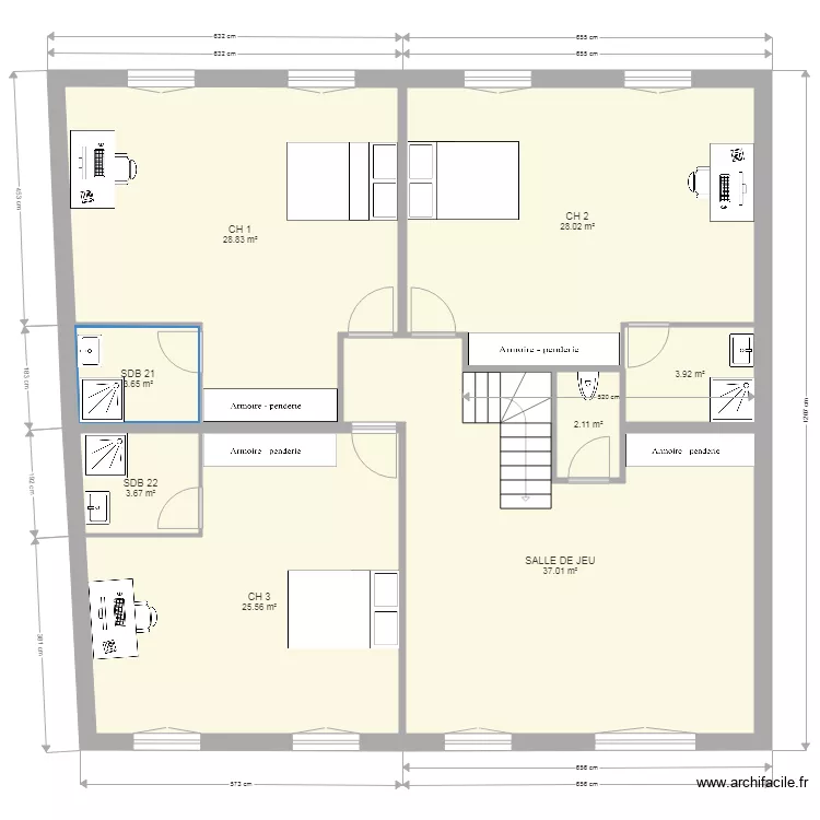 22 pasteur 1er etage PC. Plan de 22 pasteur 1er etage PC. Plan de