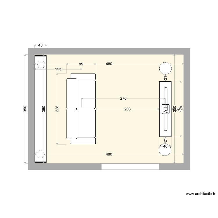 Annexe tanière. Plan de 0 pièce et 0 m2
