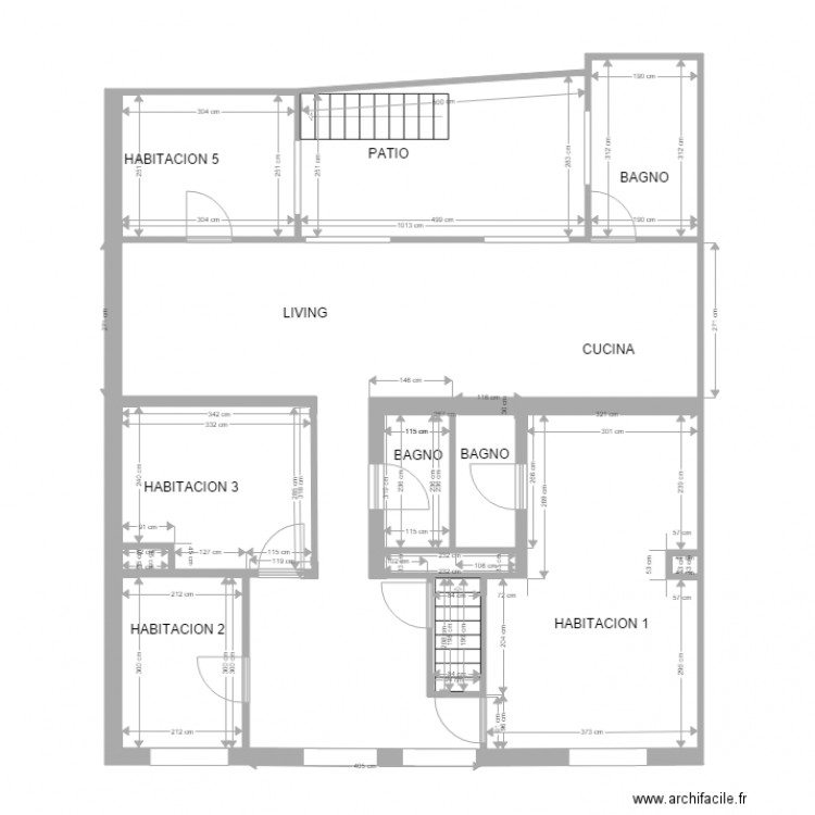 spostamento porte e finestre. Plan de 0 pièce et 0 m2