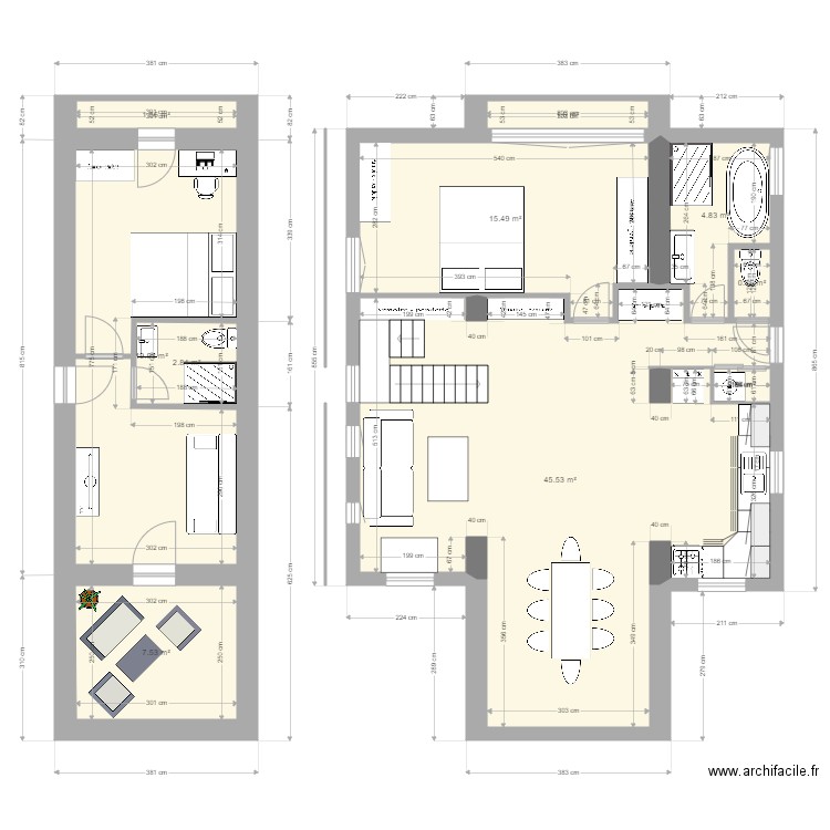 voltaire7. Plan de 0 pièce et 0 m2