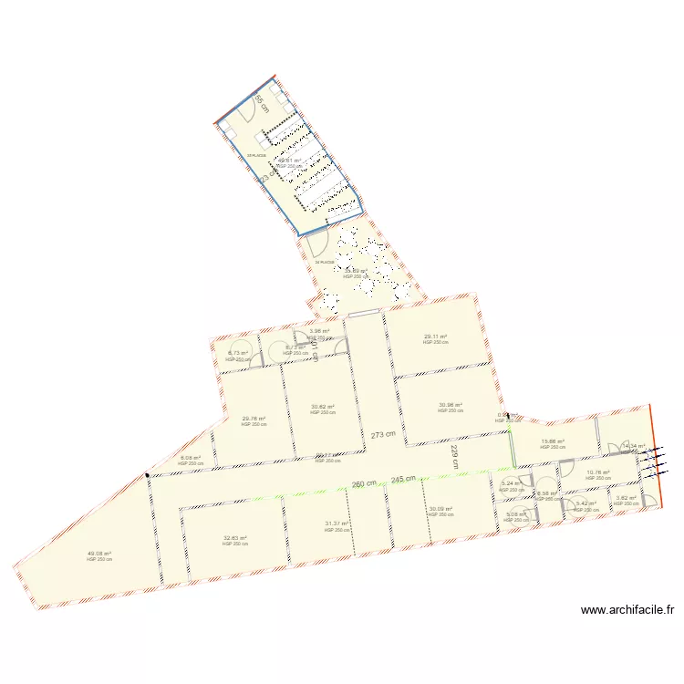 CLERMONT V6. Plan de 
