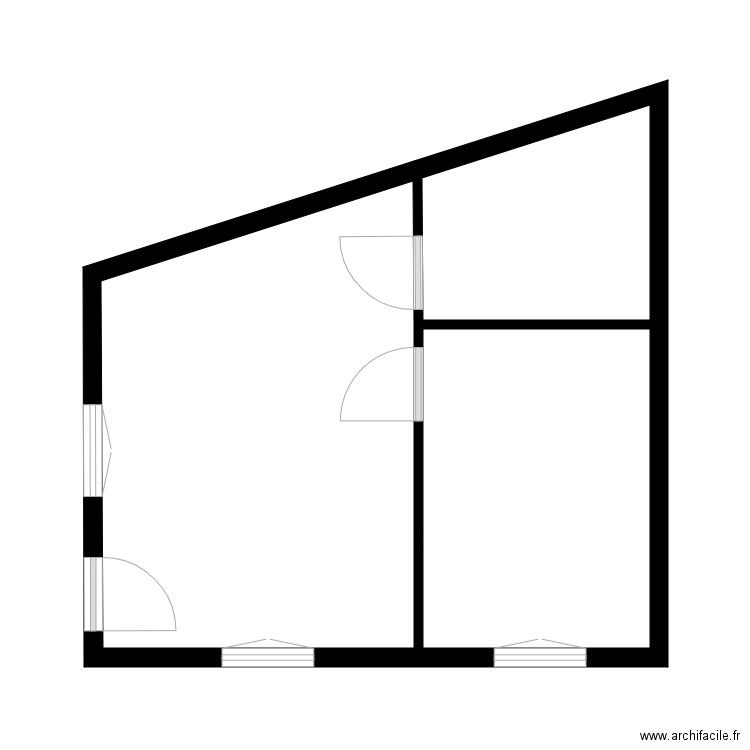 Plan de Euville. Plan de 3 pièces et 29 m2