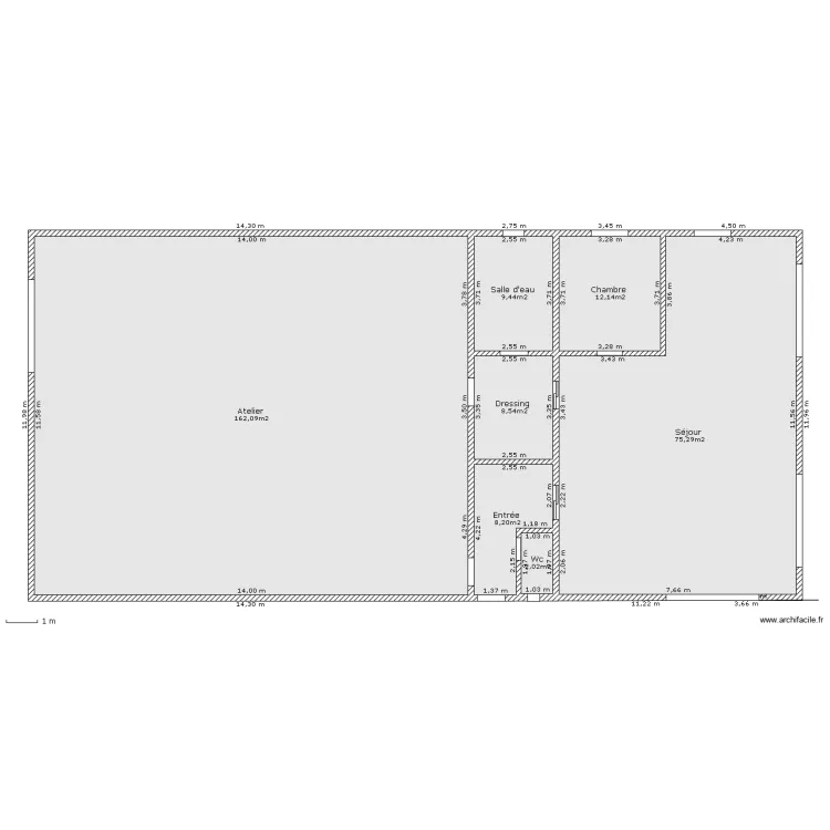 loft 300 m2 a jour         . Plan de 