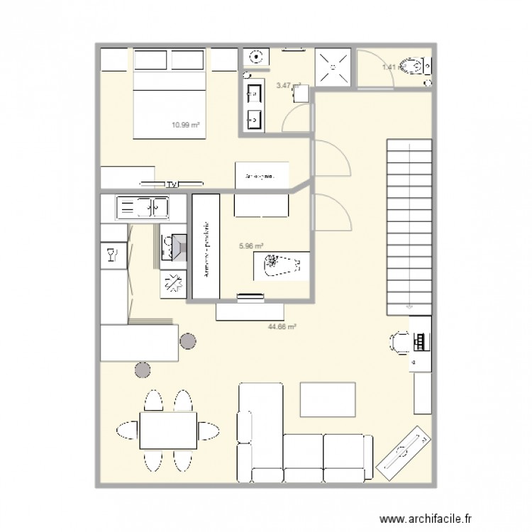Travaux pour arrivée de Bébé . Plan de 0 pièce et 0 m2