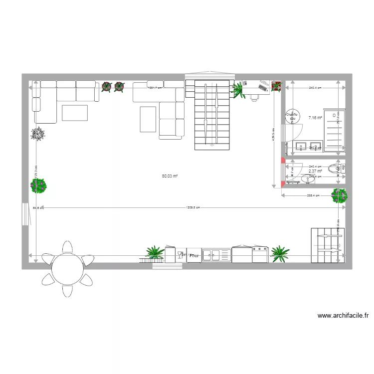 La Maison LOft RDC 2018 Octobre. Plan de 