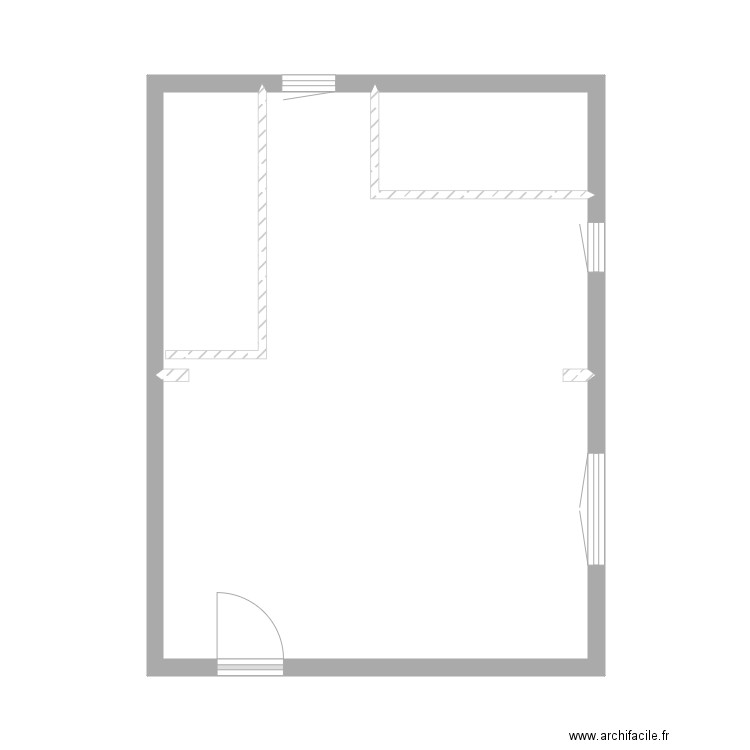 curtet 1. Plan de 2 pièces et 34 m2