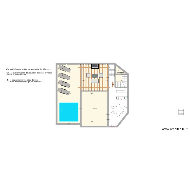 KASBAH Terrasse. Plan de 10 pièces et 81 m2