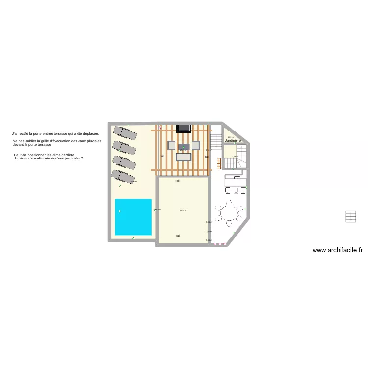 KASBAH Terrasse. Plan de 