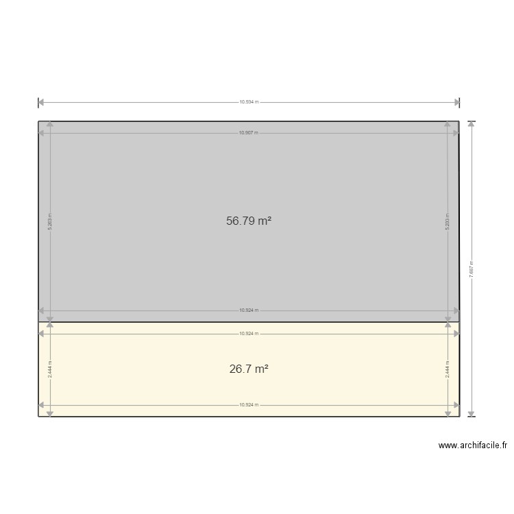 coupe maison sur terrain pierre chatel. Plan de 0 pièce et 0 m2