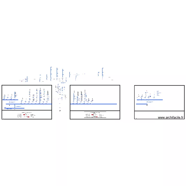 Trairie Unifilaire 3 &eacute;tage. Plan de 