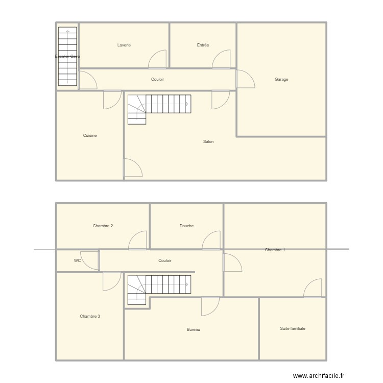 test2. Plan de 15 pièces et 164 m2