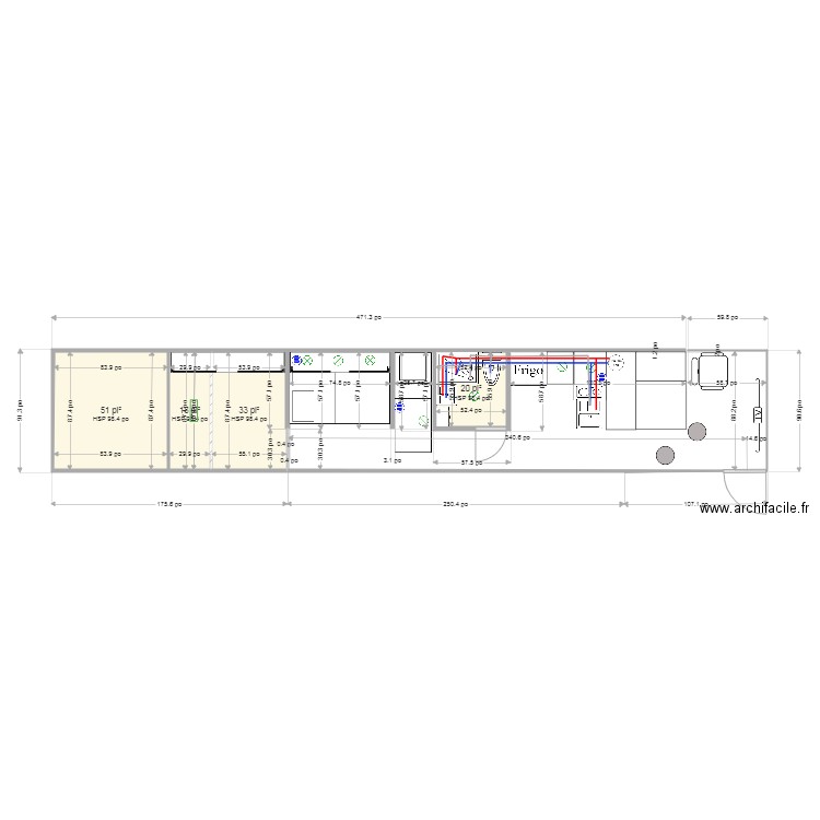 Bus 1. Plan de 0 pièce et 0 m2