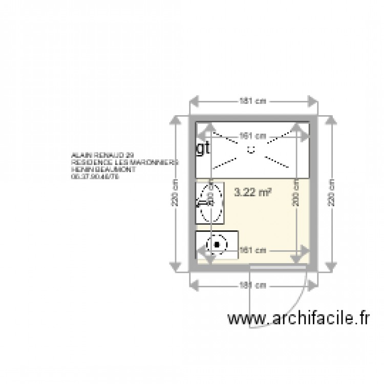 ALAIN RENAUD HENIN BT. Plan de 0 pièce et 0 m2