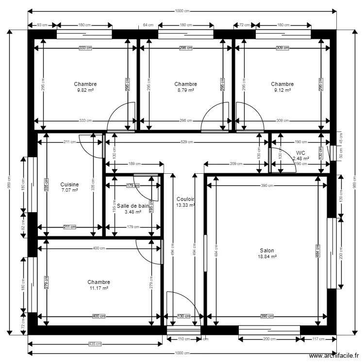 maison type 10m X 10m. Plan de maison type 10m X 10m. Plan de