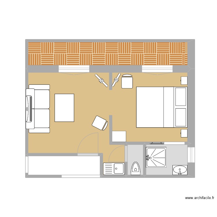 zinnia. Plan de 0 pièce et 0 m2