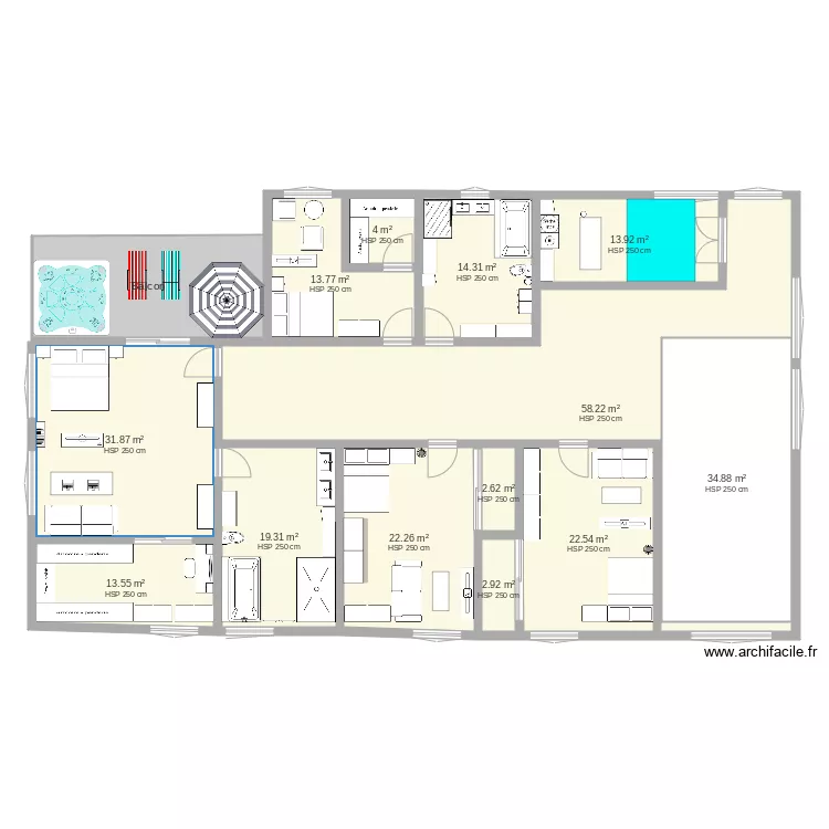 Maison de r&ecirc;ve 3. Plan de 