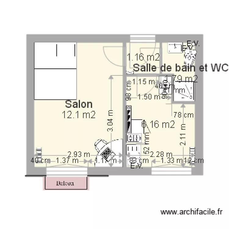 Courbertin bis. Plan de 