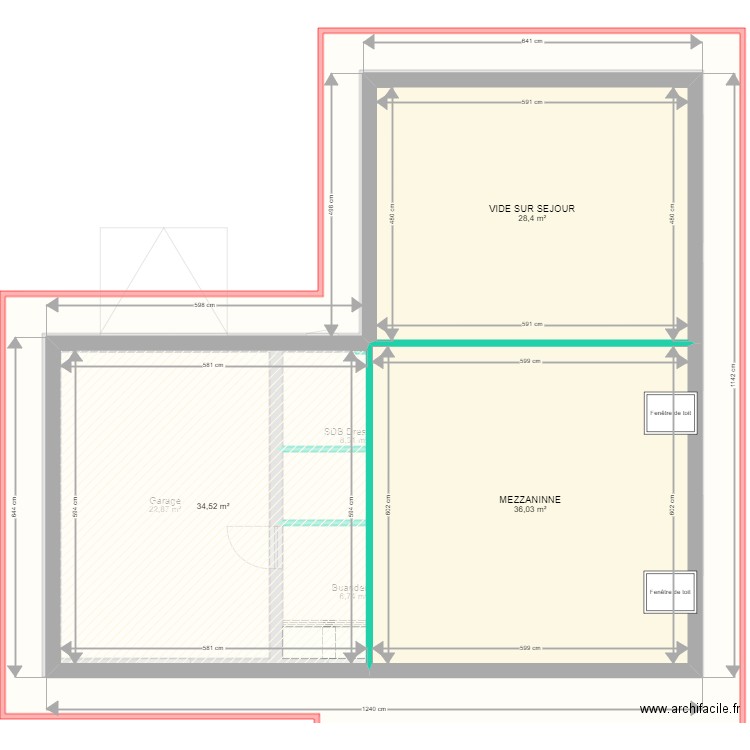 Clavière 2. Plan de 8 pièces et 368 m2