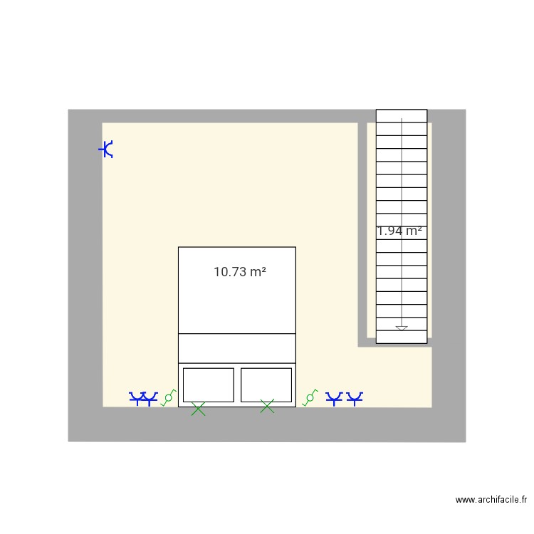 Maison mezzanine . Plan de 0 pièce et 0 m2