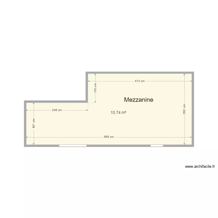 40 jarc mezzanine. Plan de 