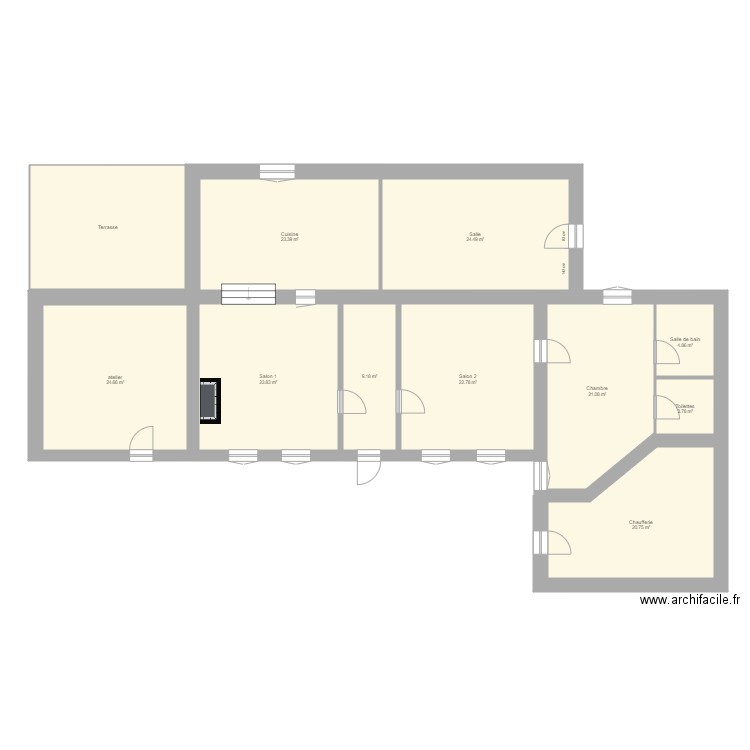 maison début. Plan de 0 pièce et 0 m2