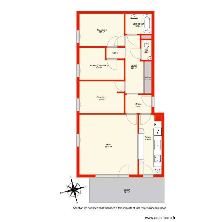 BI 4766 C&ocirc;t&eacute;. Plan de 