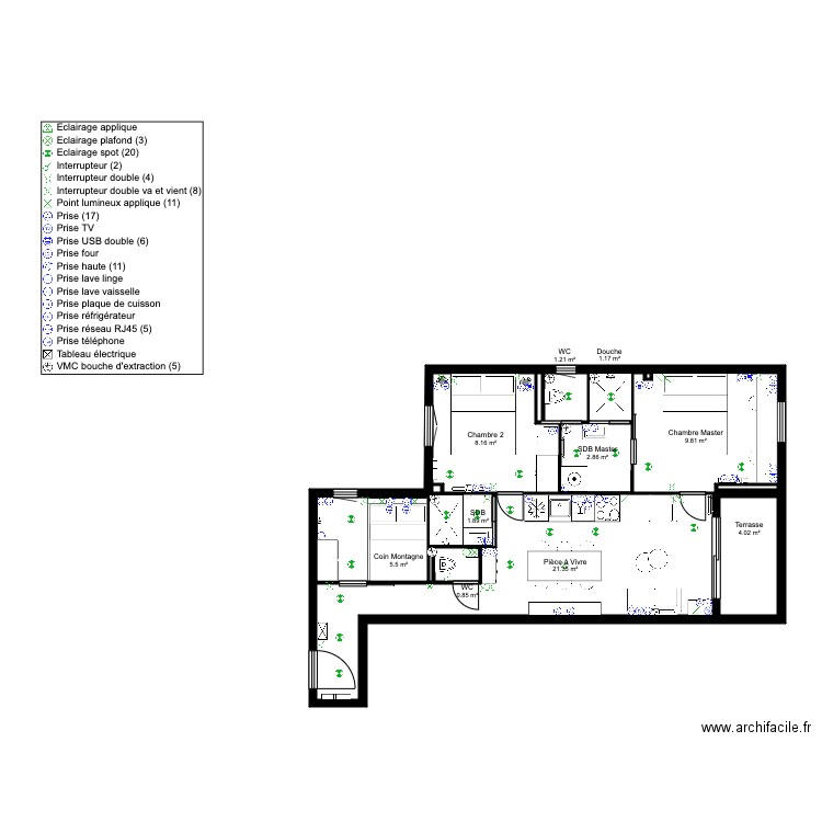 VAE monnoye aménagement elec. Plan de 0 pièce et 0 m2