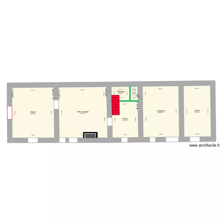 Vuchot - Projet RDC. Plan de 