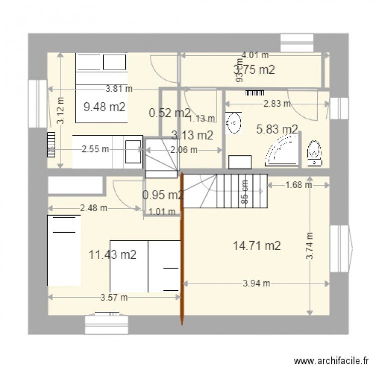 grange V18 1 er étage 3 nov. Plan de 0 pièce et 0 m2