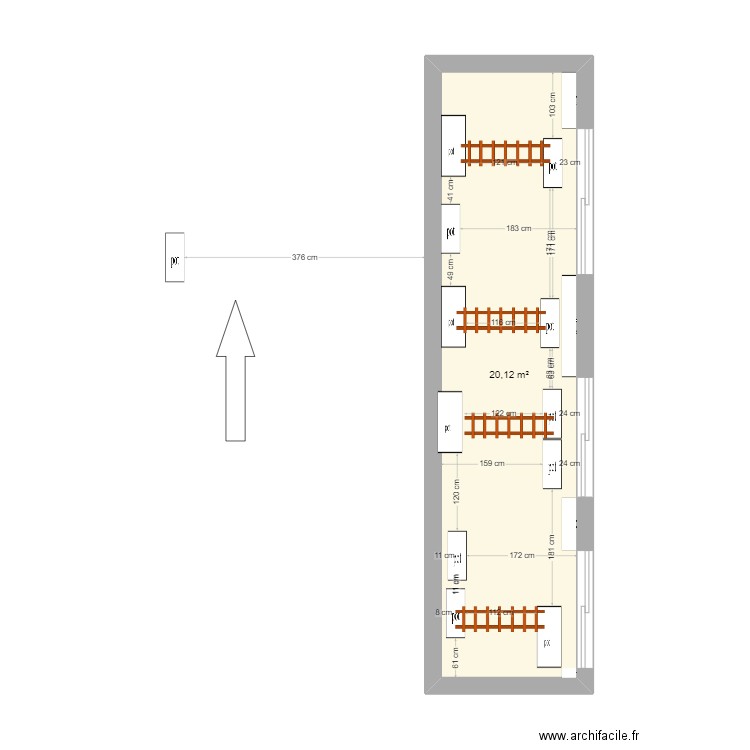 ombrage. Plan de 0 pièce et 0 m2
