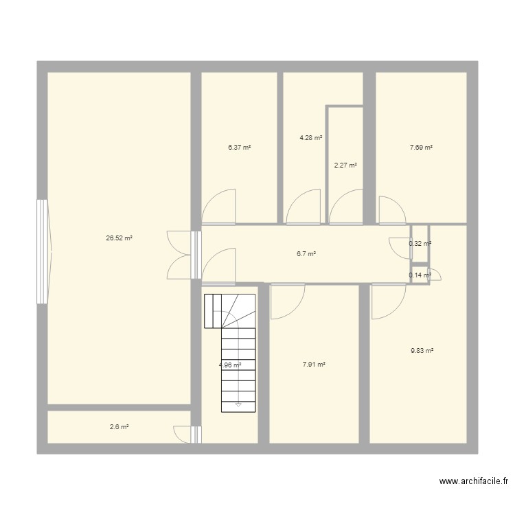 plan version 1 maison Grenoble. Plan de 0 pièce et 0 m2