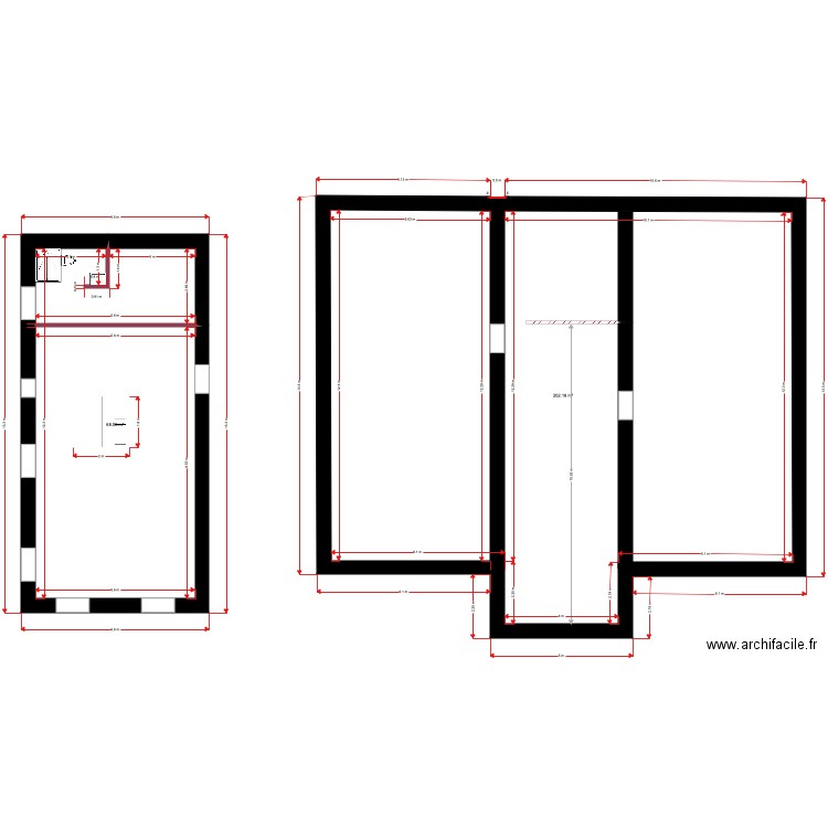 ETAGE CHATEAU GUEYDON. Plan de 0 pièce et 0 m2