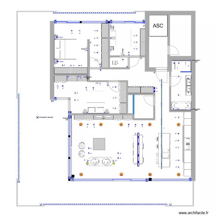 Appartement D314. Plan de 