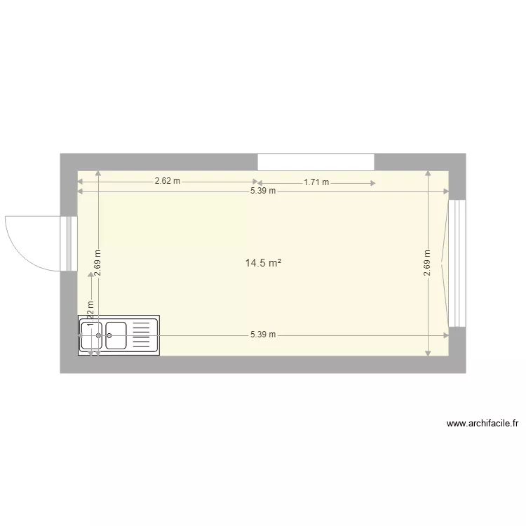 Cuisine Havas. Plan de 